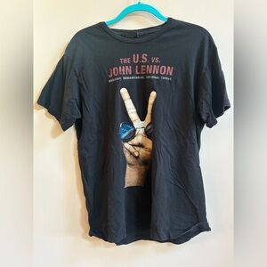 Signatures Network The U.S. vs. John Lennon Short Sleeve T-Shirt Graphic Tee Top